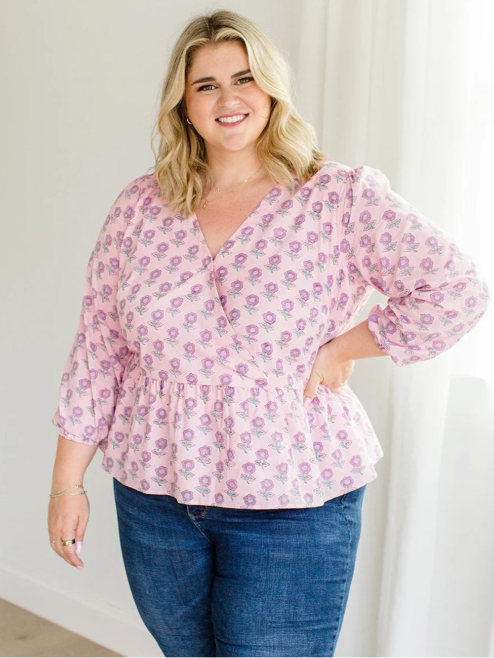 Carla Kiley Francis Top in Blush Haze
